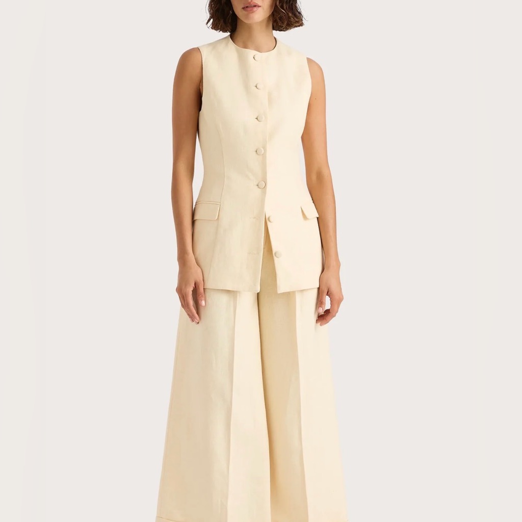 Faithfull The Brand Jane Vest L Butter
